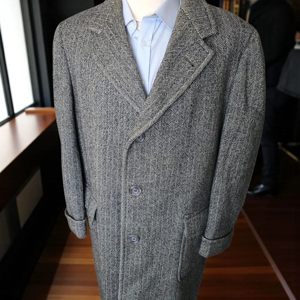 Abrigo de tweed vintage años 30 50L espiga corona Kuppeheimer calidad años 40 Foto 3 de 4