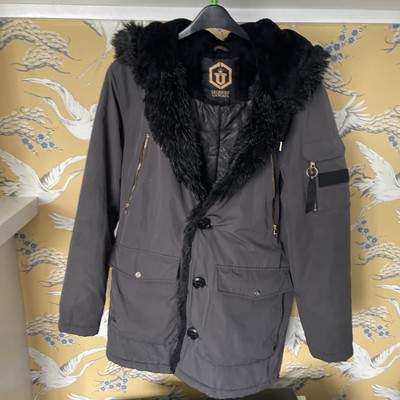 Glorious Gangsta Men’s Parka Fur Jacket Coat Size M OFFERS UK