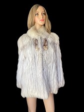 Vintage Saga Fox Fur guarantee de Qualaty real fur coat size 38