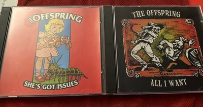 The Offspring 2 CD Promo Single Lot All I Want Shes Got Issues Dexter Noodles