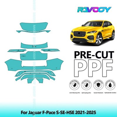 PreCut Paint Protection PPF Kit For Jaguar F-Pace S-SE-HSE 2021-2026 8.5mil TPU