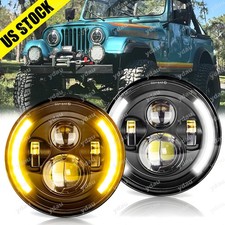 For Jeep Tj 1997-2006 2x Dot 7inch Round Led Headlights Highlow Beam Drl Bulbs For Jeep Tj 1997-2006 2x Dot 7inch Round Led Headlights Highlow Beam Drl Bulbs