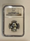 1953 proof washington quarter-NGC certified PF 67, 90% silver