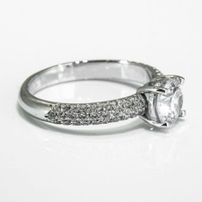 1 3/4 Carat Gorgeous Round Cut Diamond Engagement Ring D/VS2-SI1 14K White Gold