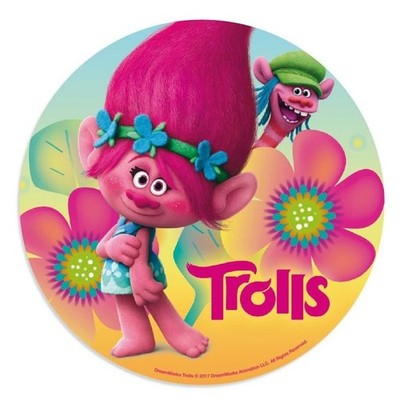 Trolls Essbar Zuckermasse Tortenbild Tortenaufleger Torte