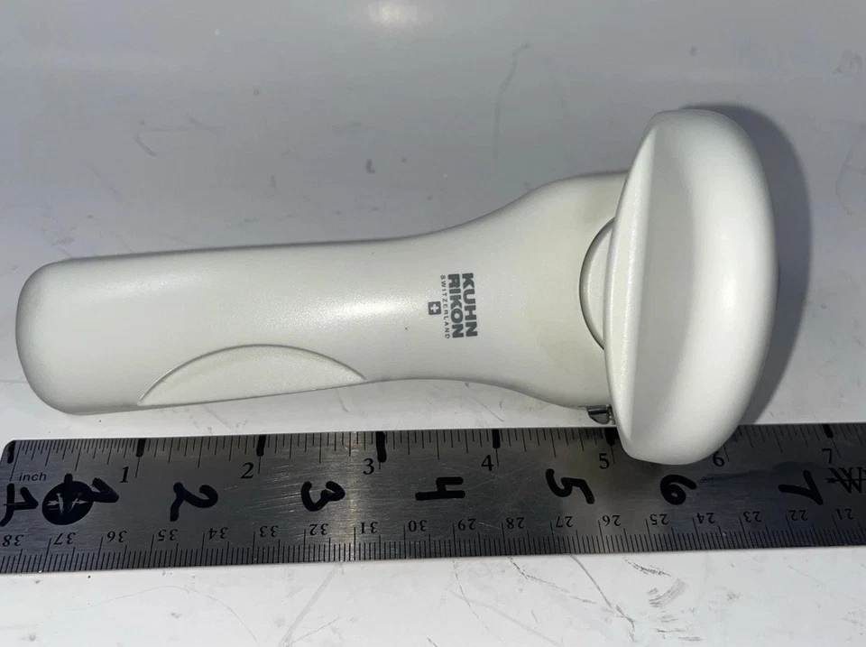 Kuhn Rikon abridor de lata toque suave tampa levantador branco usado - Imagem 2 de 4
