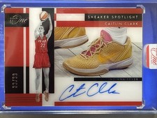 2025 Panini One And One Sneaker Spotlight Caitlin Clark Fever 3399 Auto Sp