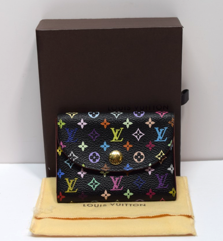 Louis Vuitton Monogram Multicolor Business Card Takashi Murakami