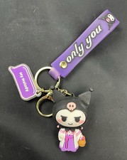 Kuromi Baku Keychain Purse Charm 3D Kawaii Backpack Charm Gift
