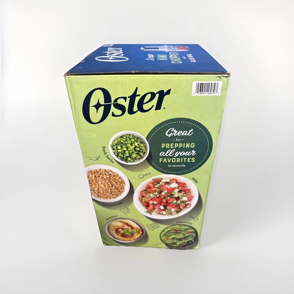 Oster 3-Cup Mini Chopper with Glass Bowl, 2 Speeds, 250W BRAND NEW - Image 3 of 3