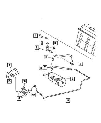 Genuine Mopar Fuel Vapor Shut Off Valve 68137452AA