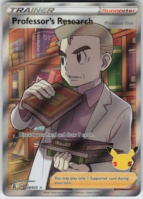 UR - 02 Holo Professor's Research (Full Art) 024/025 Ultra Rare Celebrations