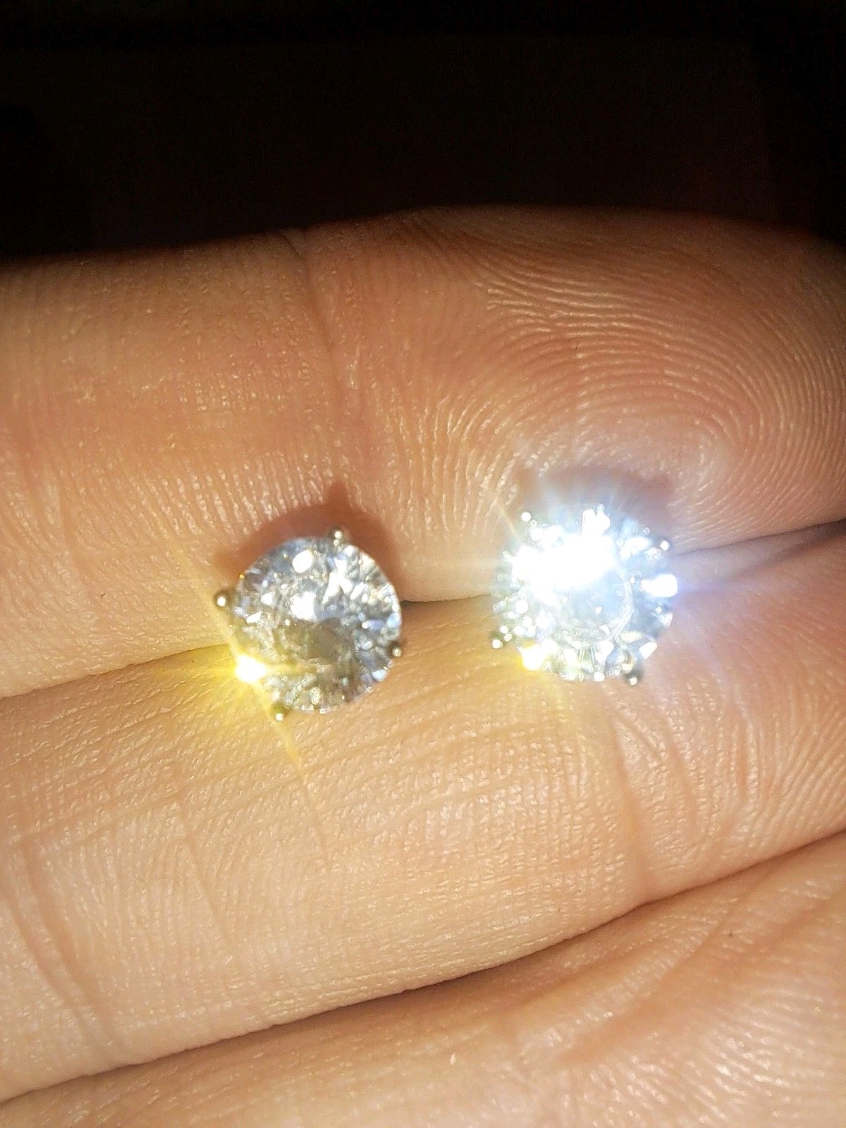 .75 Ct Simulated Diamond Solitaire Stud Earrings … - image 11