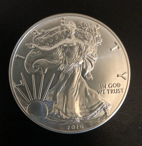 2016 Brilliant Uncirculated American Silver Eagle 1 Ounce Fine Silver One Dollar