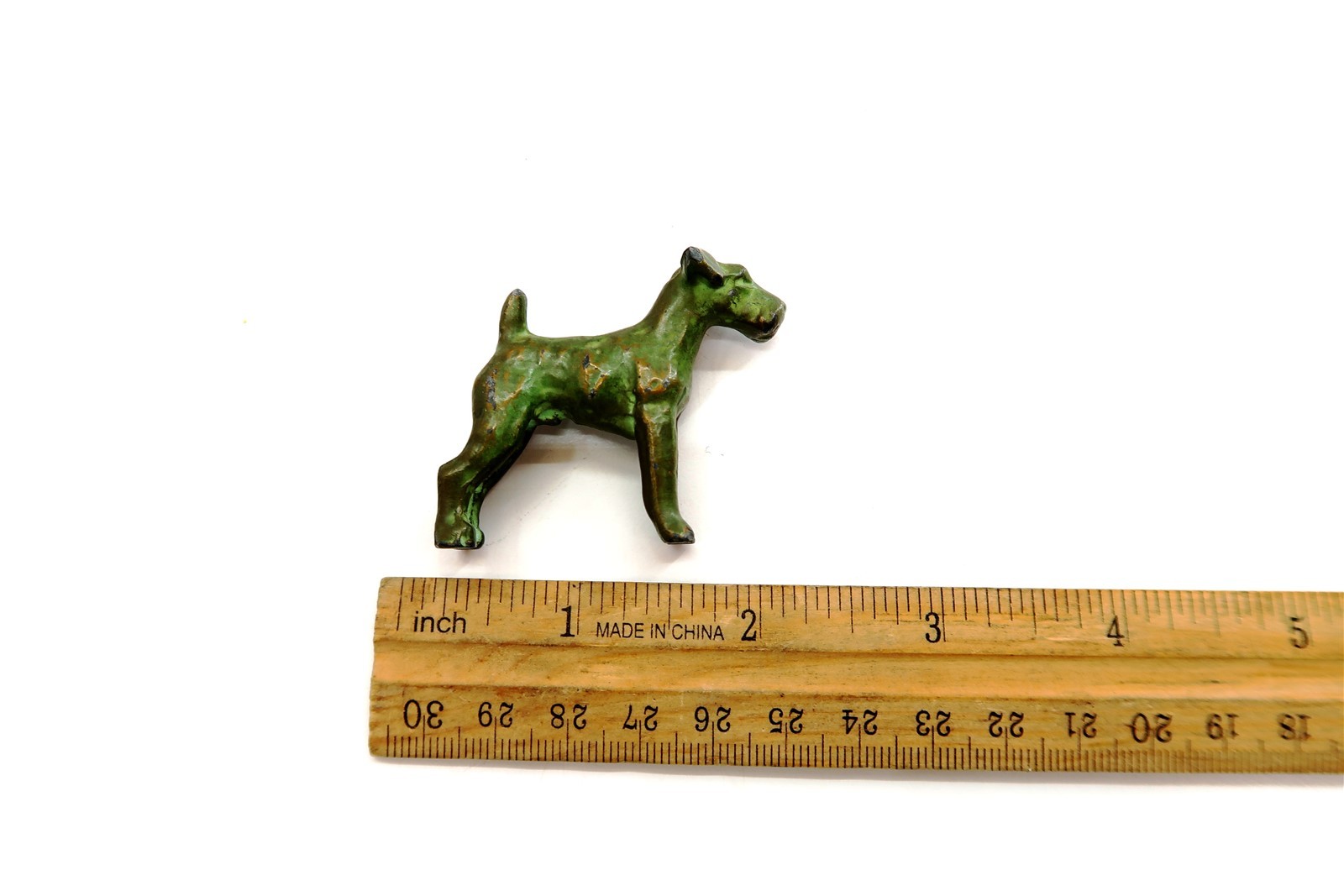 Vintage SRG Sell Right Gifts SCOTTISH or FOX TERRIER Dog Paperweight 1.75" Tall