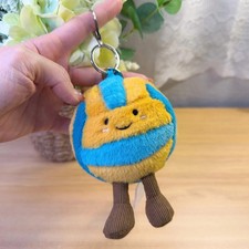 Jellycat Amuseables Volleyball Plush Keychain Sport Bag Charm Cute Gift NWT