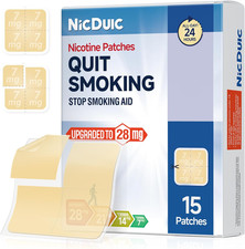 Nicotine Patches Upgrade 28mg - Dividable 7mg 4 Design 7mg/14mg/21mg/28mg, Tran