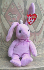 Super Cute Ty Basket Beanie Baby Easter Bunny Floppity Mint with Mint Tag 4 inch