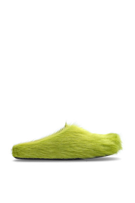 MARNI Fussbett Green Fuzzy Slides New And Authentic | eBay