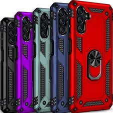 ARMOUR Case For Samsung S25 FE Ultra EDGE Plus S24 Phone Ring Stand Phone Cover
