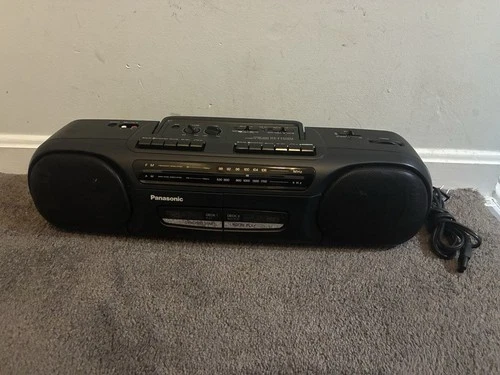 Panasonic RX-FT530 Portable Stereo AM FM Radio Cassette Recorder Boombox Works