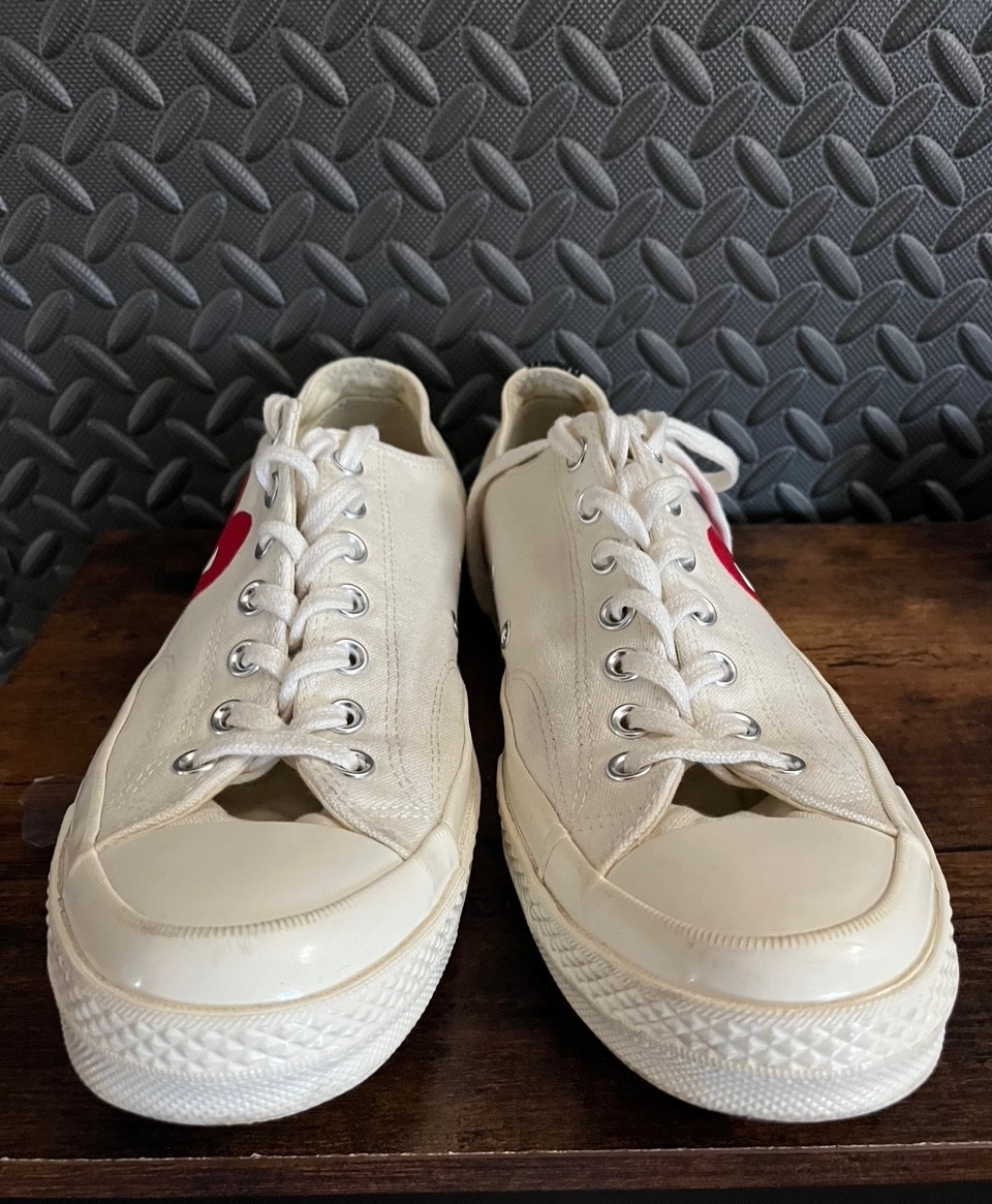 Converse x Commes De Garcons Play CDG Chuck 70 Ox 'White' Men's Size 10 150207C image 3