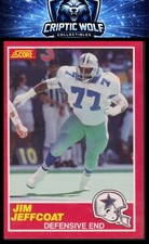 1989 Score #143 Jim Jeffcoat Dallas Cowboys