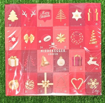86,31 /kg) Niederegger Adventskalender Glamour Mini Marzipan Pralinen Versand0 !