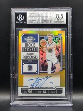 2023 Contenders Optic Brandin Podziemski Rookie Gold Variation Auto /10 BGS 8.5