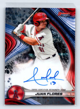 Juan Flores 2024 Bowman's Best Best of 2024 Autographs LA Angels Auto #B24-JF
