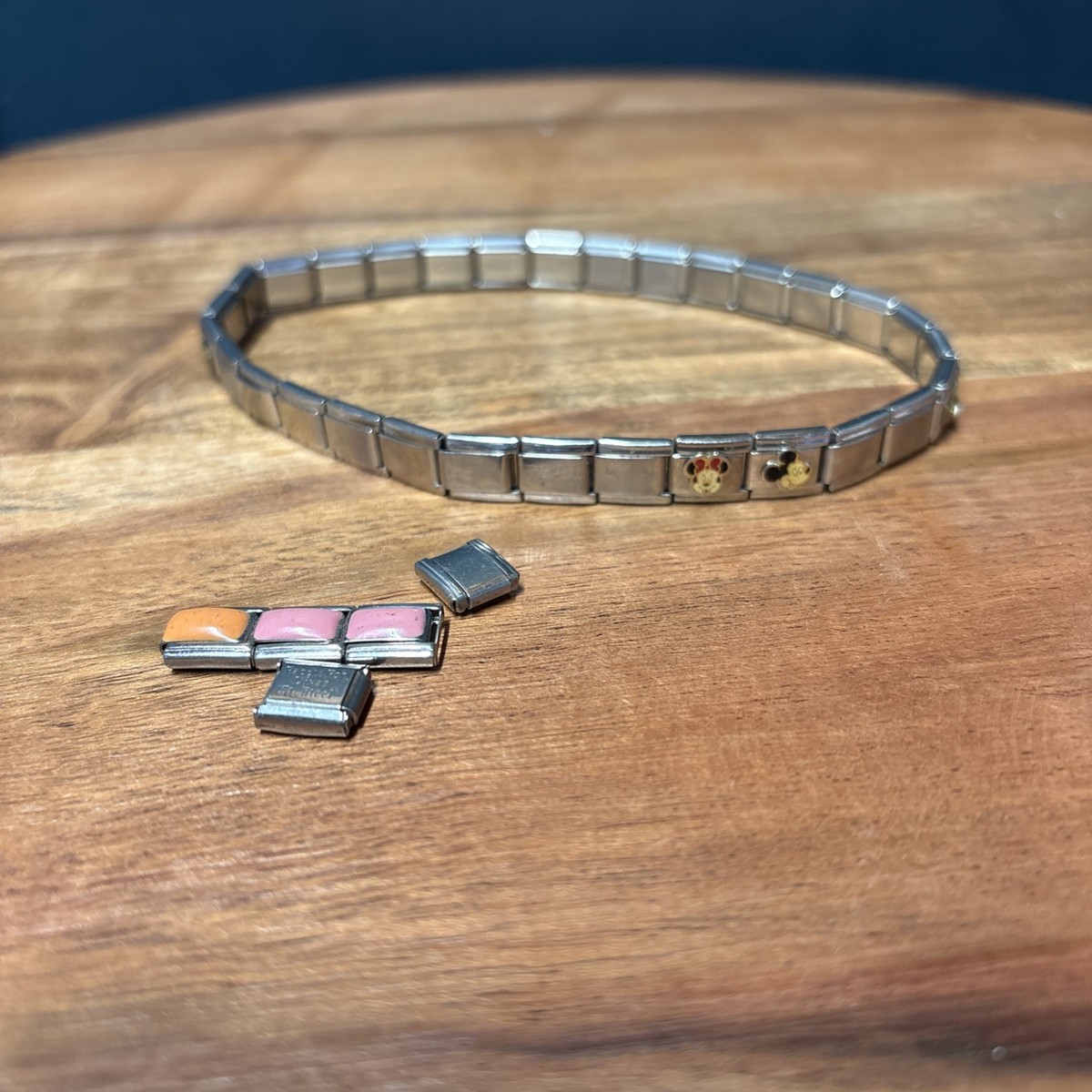 Zoppini Stainless Steel Italian Charm Stretch Bracelet - 35 Links