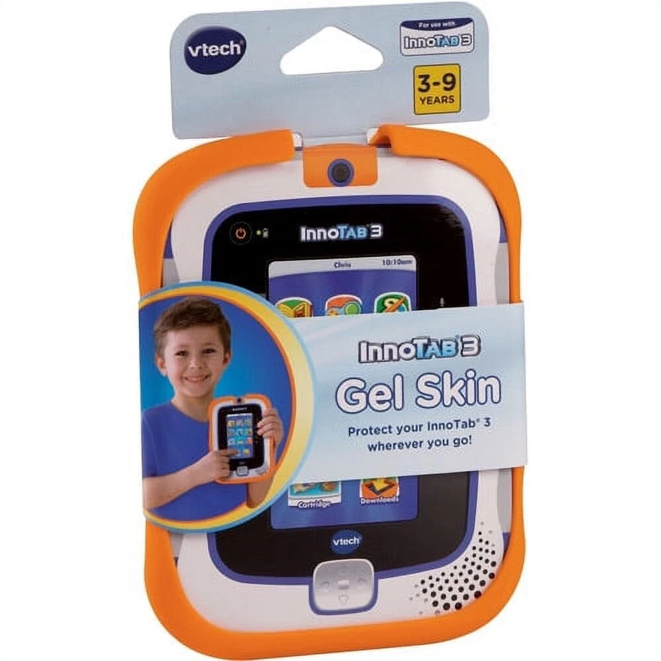 INNOTAB 3 GEL NARANJA Piel Vtech Estuche Protector Piel Impermeable Niños Niñas Juegos NUEVO Foto 3 de 3