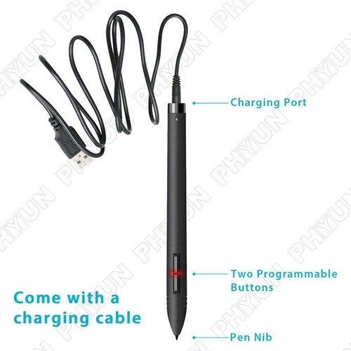 For Huion Graphic Drawing Tablet Wireless P80 Digital Pen Stylus Rechargeable - Picture 5 of 10