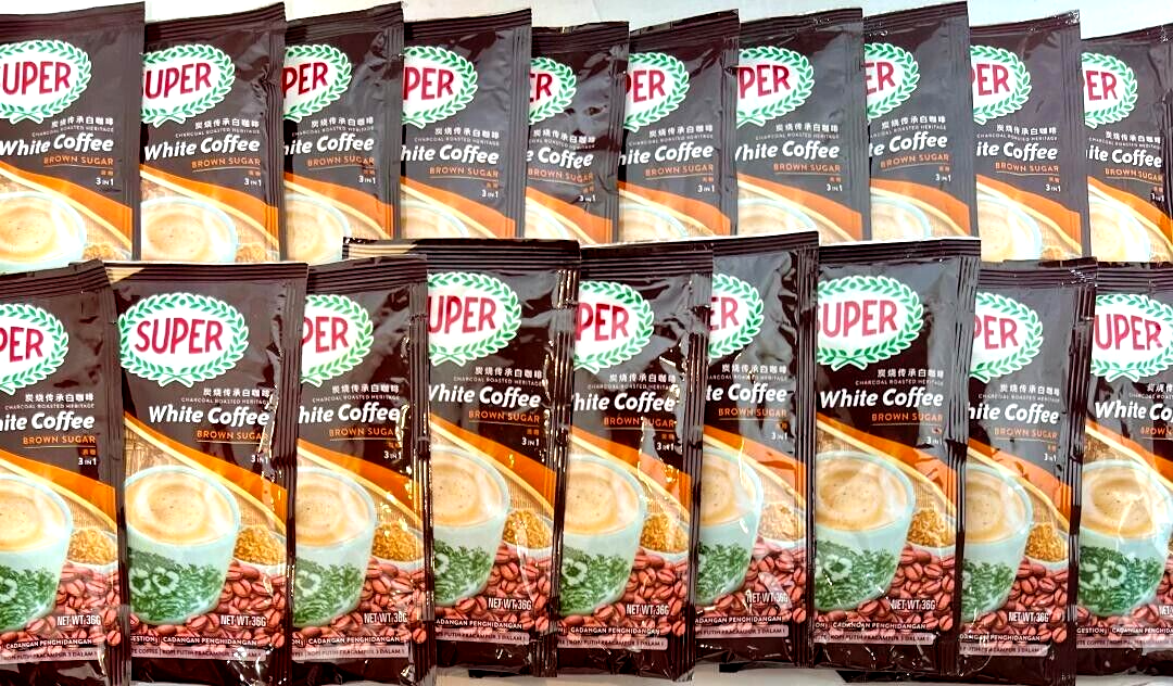 Super 3-In-1 Charcoal Roasted White Coffee with Brown Sugar 50
