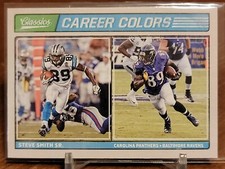 2017 Panini Classics Football Career Colors #2 Steve Smith Sr. Panthers Ravens