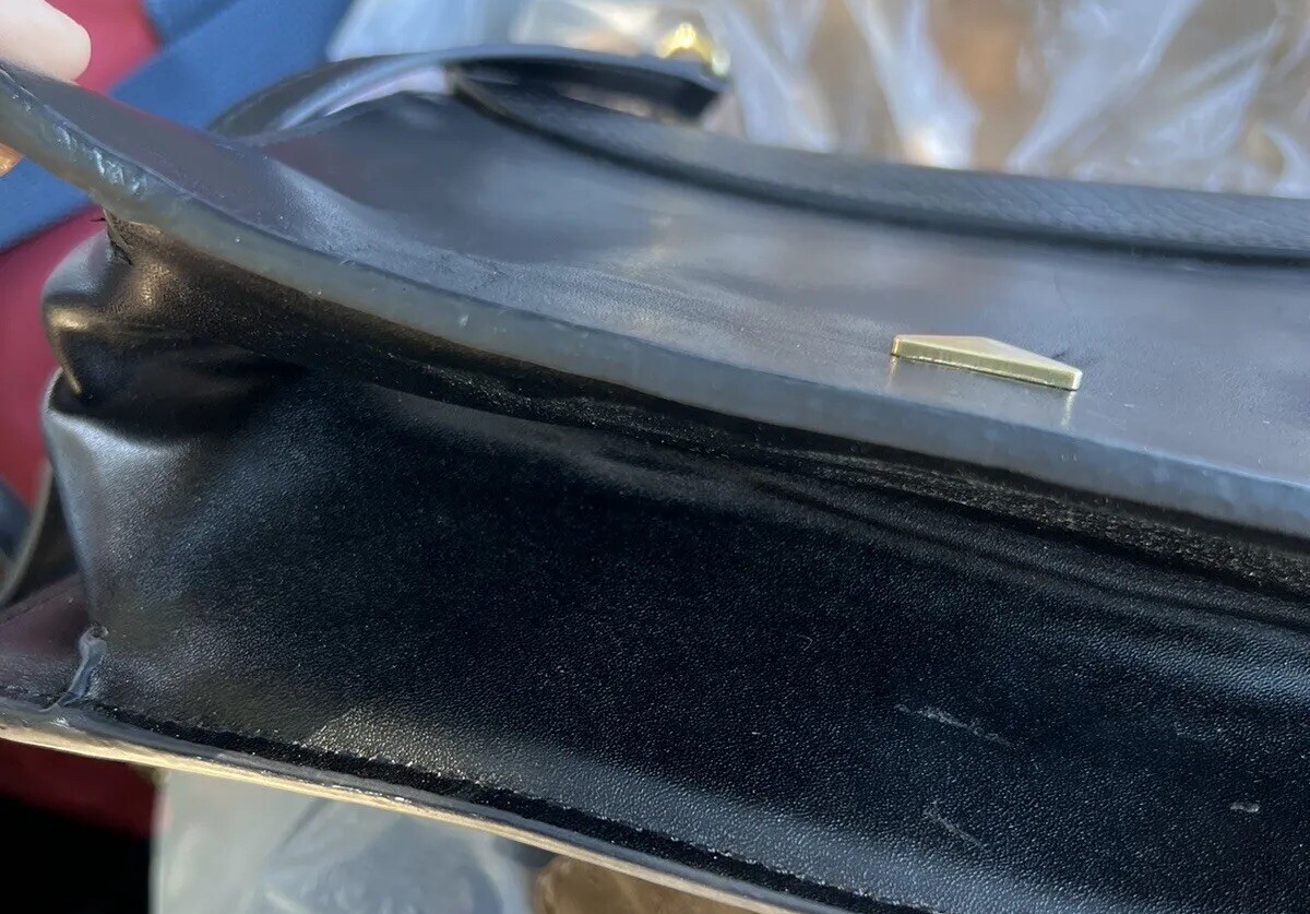 Zara Basic Collection Leather Crossbody Gold Chai… - image 3