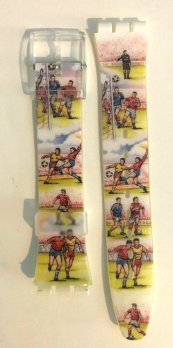 SWATCH ORIGINAL PLASTIC BAND STRAPs - VINTAGE GENT MODELS 17mm #5012 - Picture 2 of 21