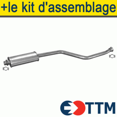 Ligne D'échappement Complète Pour Citroën Xsara 1.4 (1999-2000) - Kit De Montage Facile