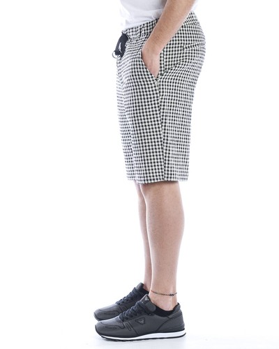 Bermuda DANIELE ALESSANDRINI Mod. PJ5685S21053802 Nero/Bianco - Picture 8 of 11