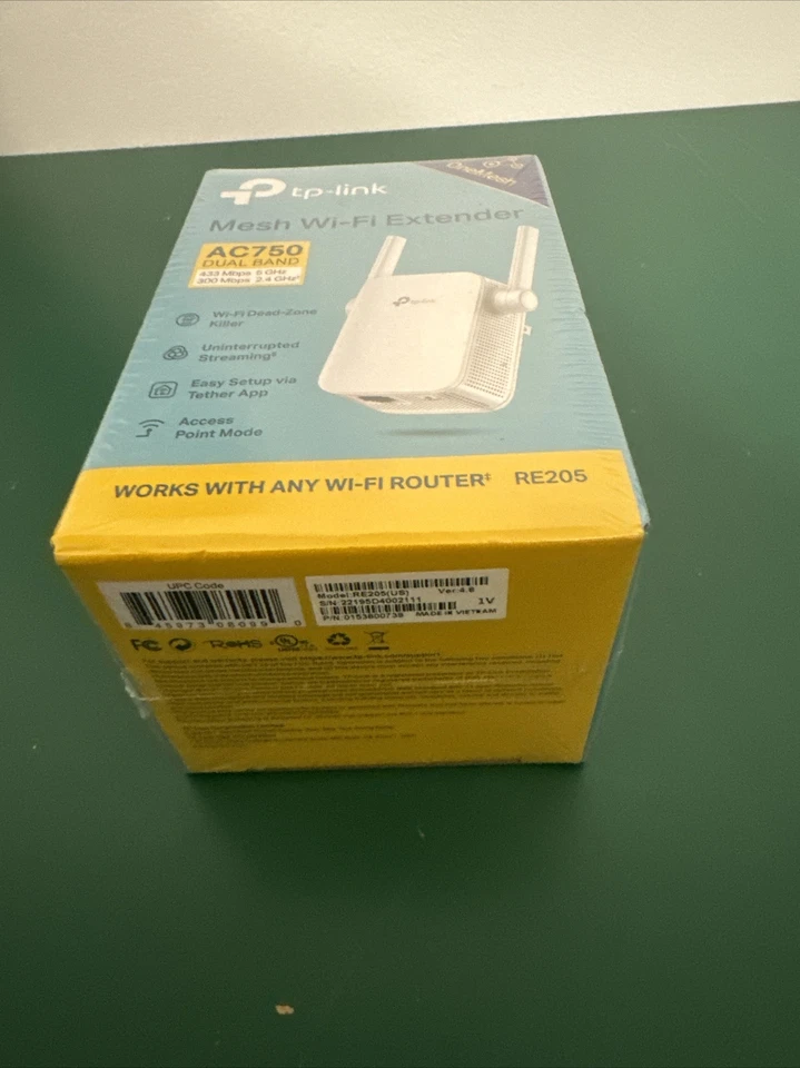 Tp-Link Mesh Wi-Fi Extender AC1200 Dual Band 867 Mbps 5 GHz Works W/Any Router - Image 4 of 4