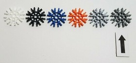 50 K'NEX Rare Gray Connectors 8 Position (White Size) 360 Round Parts KNEX