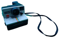 One Step Polaroid land camera instant rainbow stripe vintage