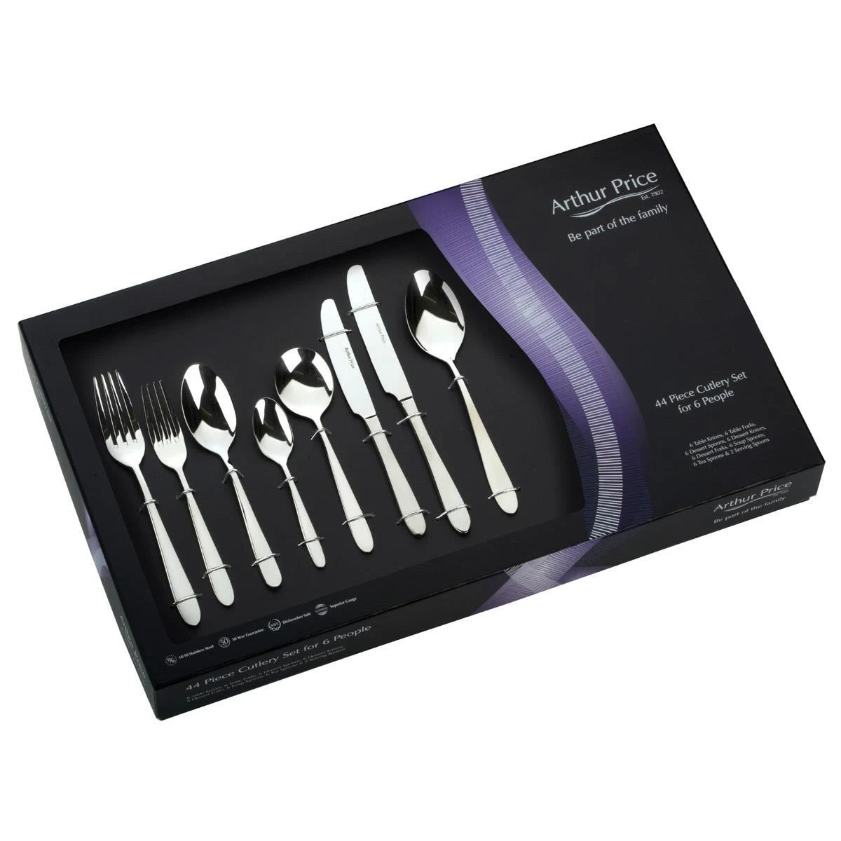 Arthur Price Everyday Classics Willow 44 Piece Cutlery Set