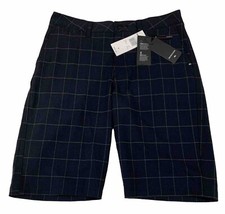 NEW QUIKSILVER Boys youth Amphibian Plaid Shorts Size 29 MRSP 48 NWT