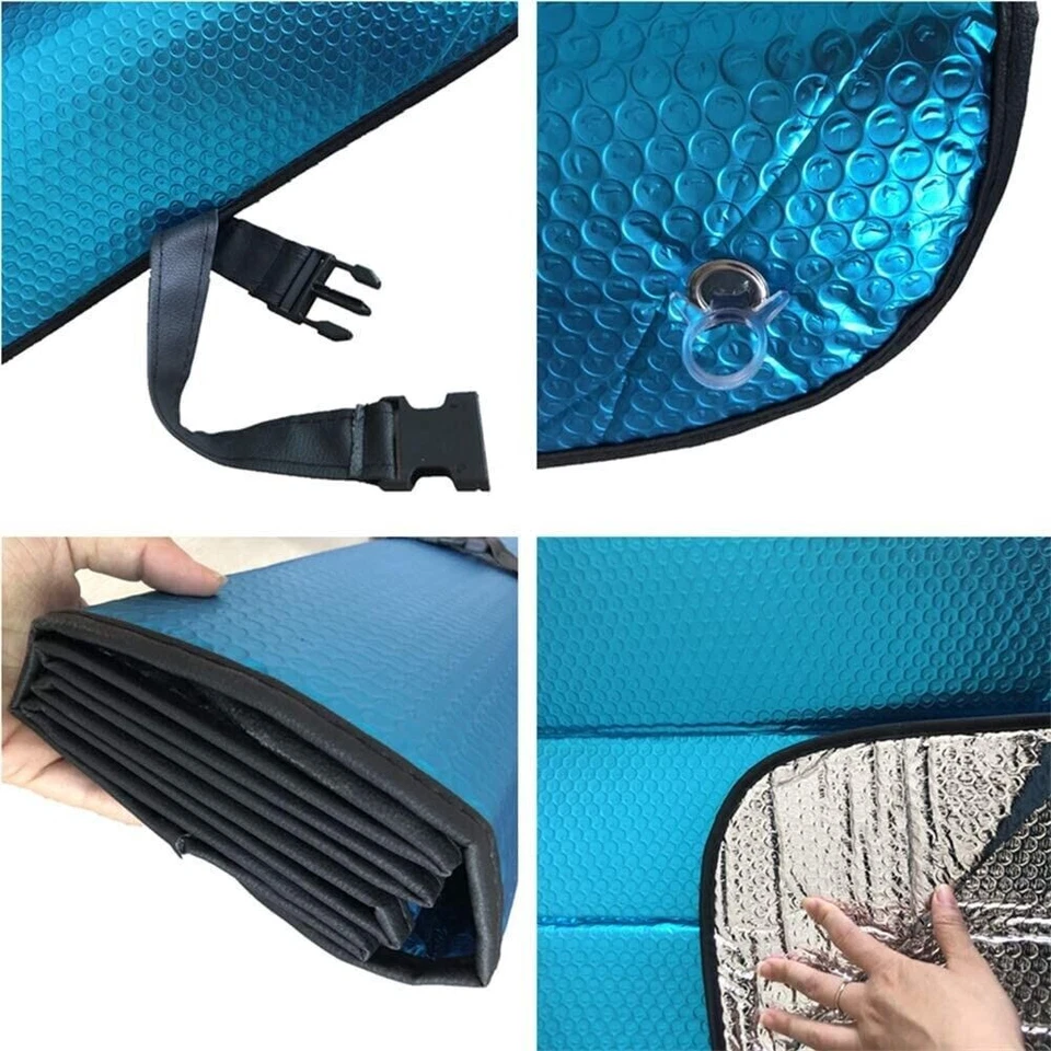 Sun Visor Car Front Windshield Sunshade UV Shield Cover Thicken 5-Layer Foldable - Image 4 of 4