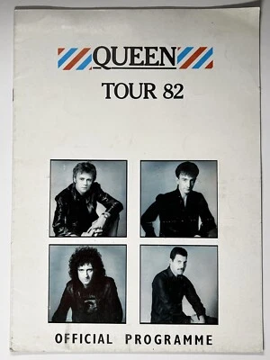 Reine Freddie Mercury Brian Programme Officiel Hot Space Tournée Européenne 1982 - Photo 1/4