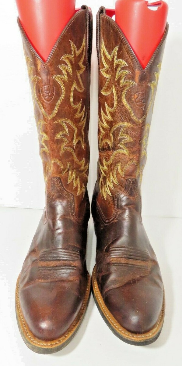 Men Ariat Heritage R Toe western cowboy boots leather weathered chestnut sz 9.5 Ariat Heritage Western R-Toe Cowboy Boots for Men | Bass Pro  main image 3