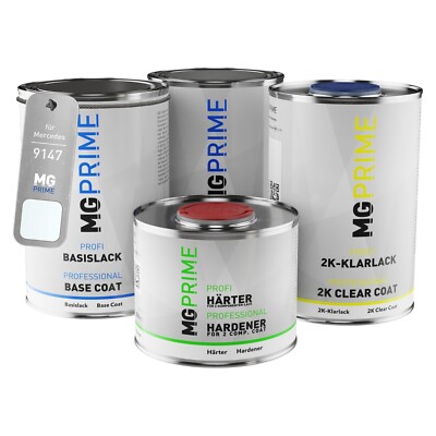 Autolack Dose Set für Mercedes 9147 147 Arktikweiss Arctic White 3,5L