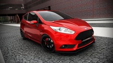 CUP Spoilerlippe SCHWARZ für Ford Fiesta ST MK7.5 Ansatz Frontspoiler Spoiler V1