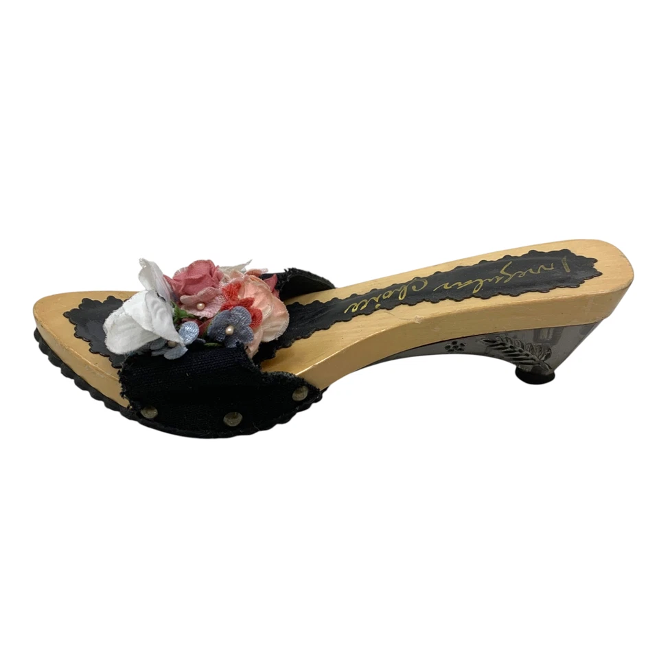 Irregular Choice Talla EU 36 US 6 Floral Suela de Madera Cono Tacón Sandalias Caprichosas Foto 3 de 4